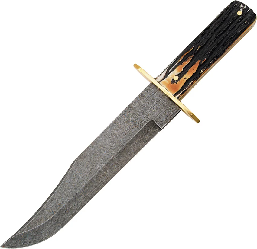 Bear & Son American Bowie Fixed Blade Knife (9" Damascus) 502D