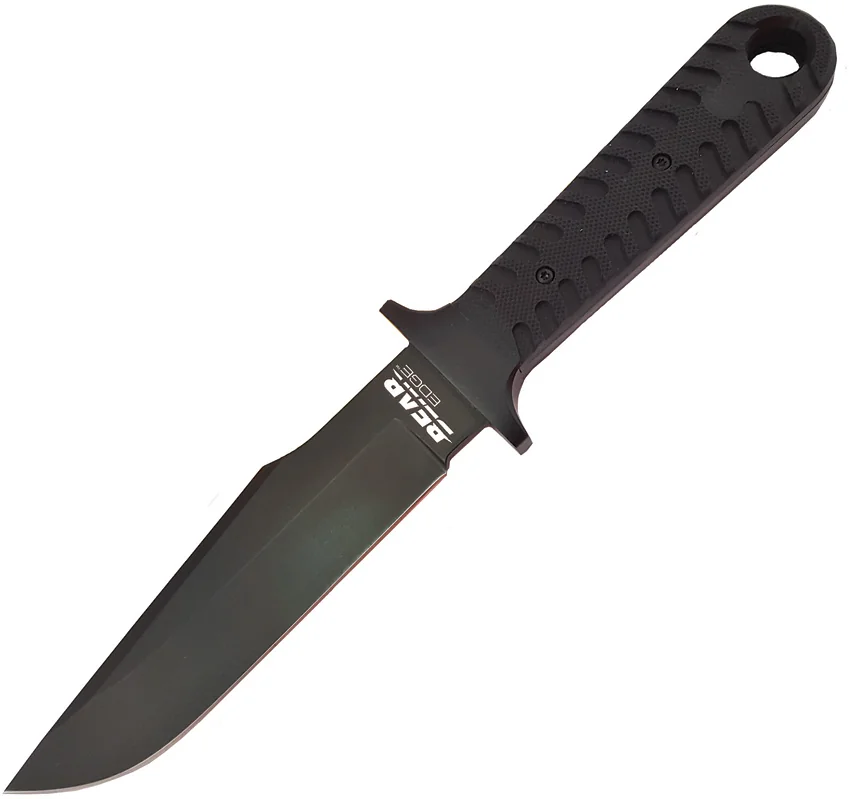 Bear Edge Bowie Fixed Blade Black G-10 w/Ballistic Sheath (5" Black) 61108