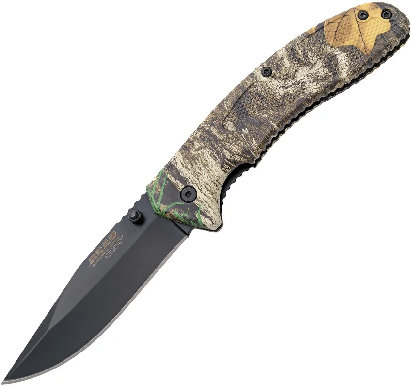 Bear Edge Sideliner 4.5" Spring Assisted Knife Camo Zytel (3.25" Black) 61119