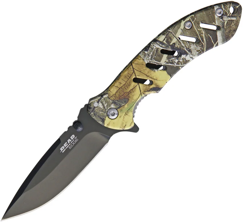 Bear Edge Brisk 1.0 Frame Lock Knife Realtree Green (3.1" Black) 61507