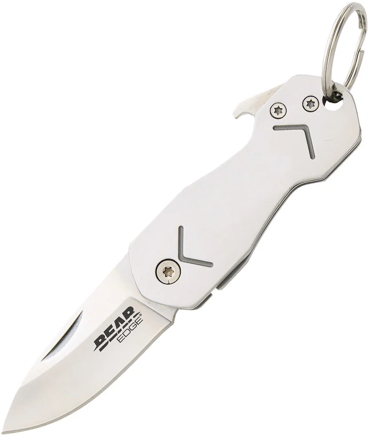 Bear Edge Keychain Knife / Bottle Opener (1.8" Satin) 61523