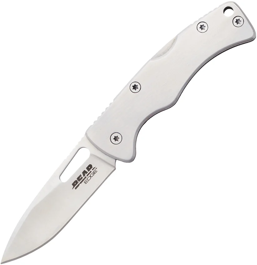 Bear Edge Money Clip 2.75" Lockback Knife (2." Satin) 61524