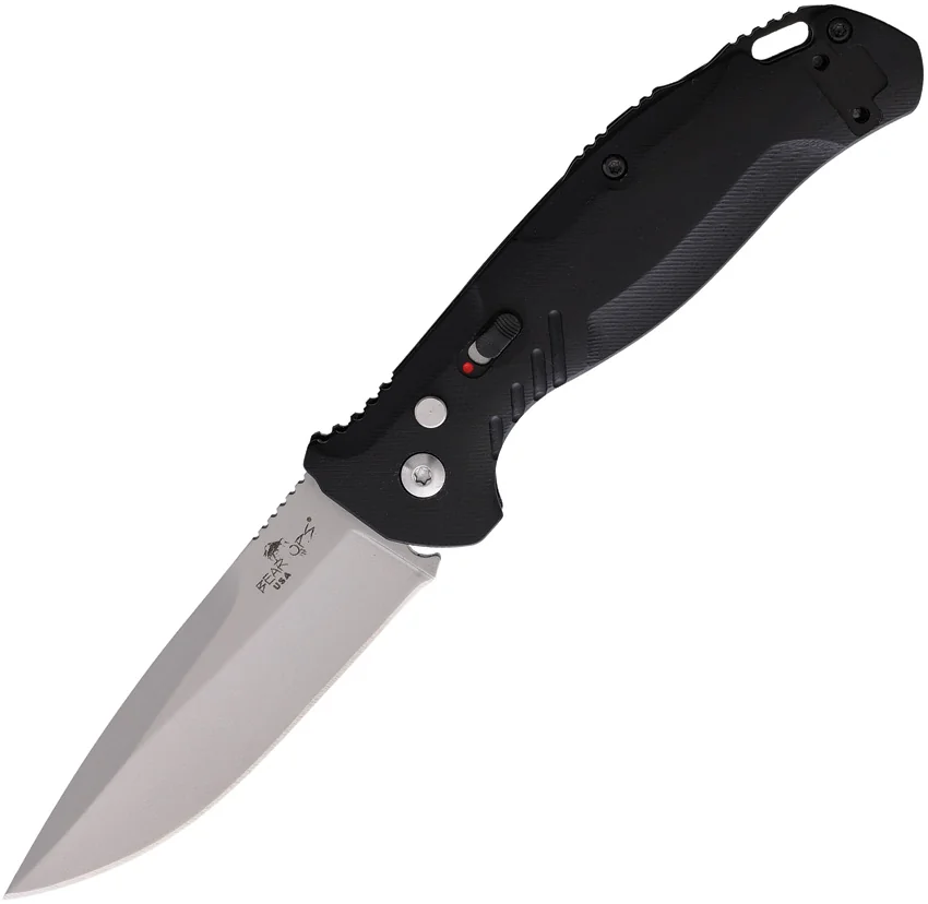 Bear OPS Bold Action XI Automatic Knife Black G-10 (3.25" Bead Blast)