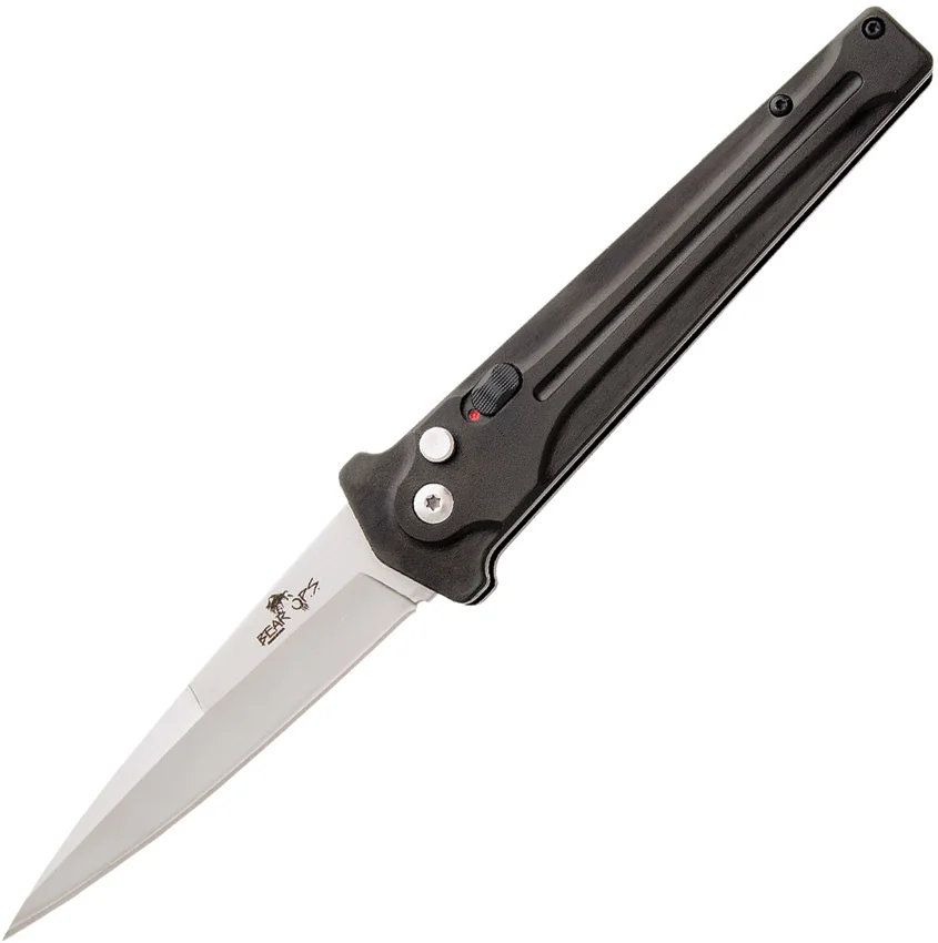 Bear Ops Bold Action III Small Automatic Knife (3.5" Bead Blast) AC-300-AIBK-S