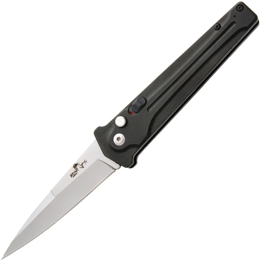 Bear Ops Bold Action III Automatic Knife (3.75" Bead Blast) AC-350-AIBK-S