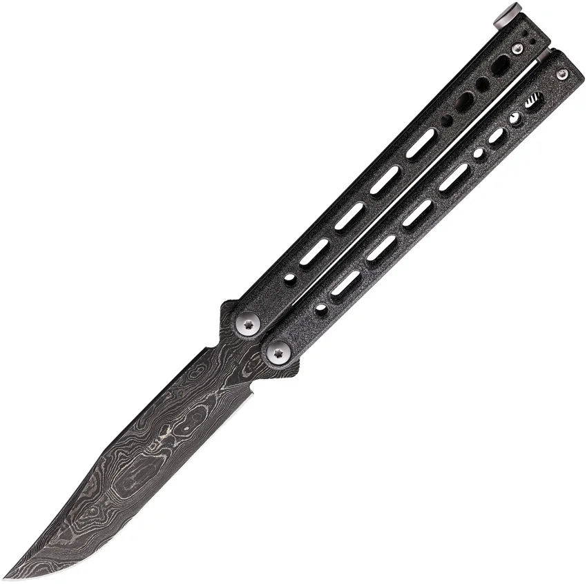 Bear Ops Bear Song VIII Butterfly Knife Galaxy (4.5" Damascus)