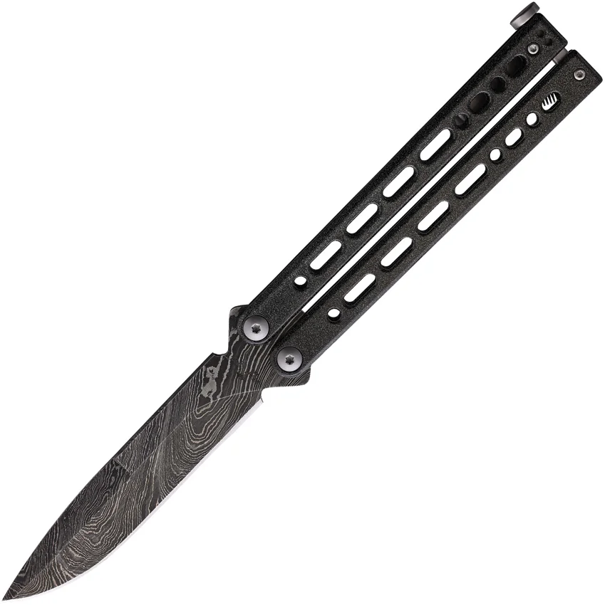 Bear Ops Bear Song VIII Bayonet Butterfly Knife Galaxy (4.5" Damascus)