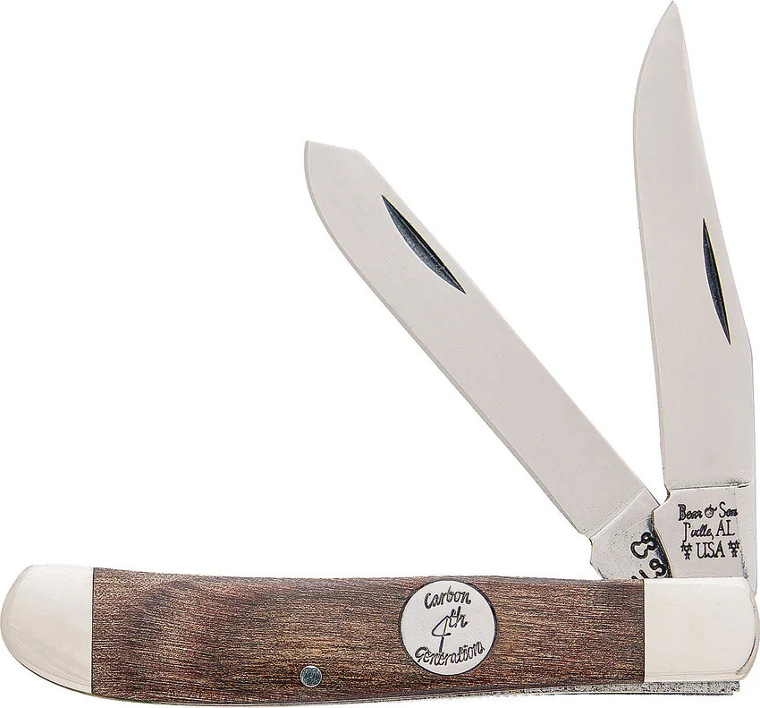 Bear & Son Heritage Trapper 3" Walnut Carbon Steel
