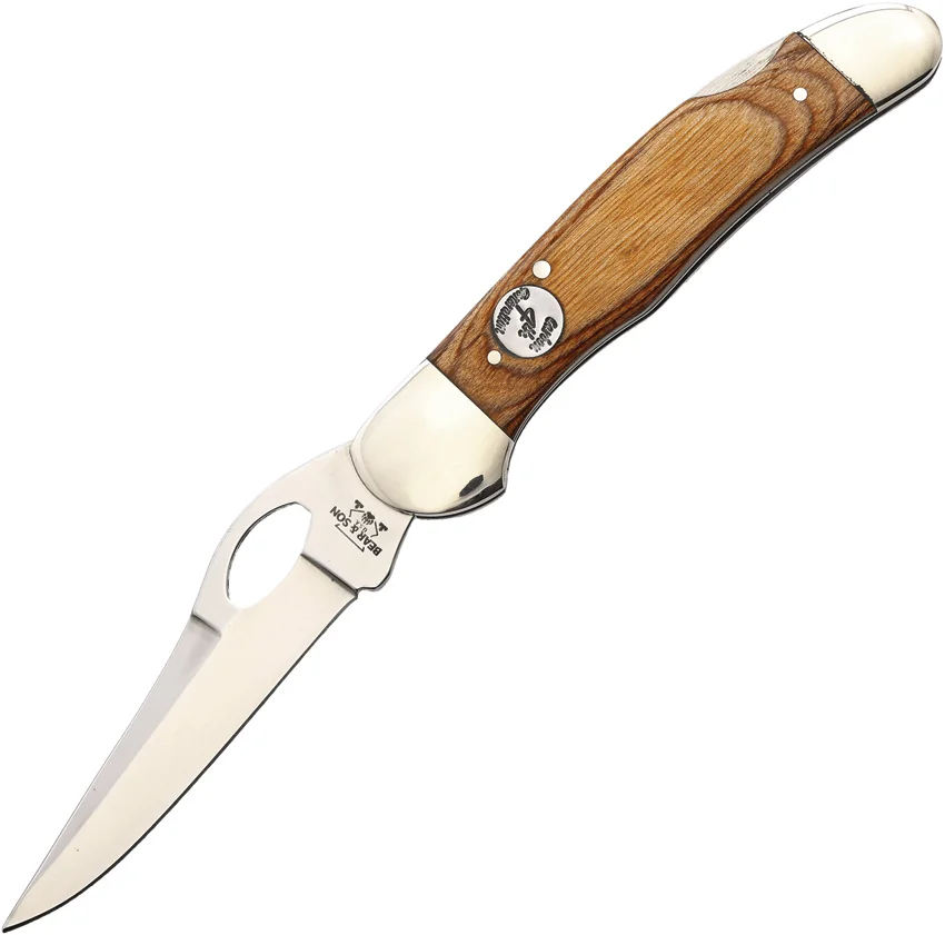 Bear & Son Heritage Locking Cowhand Lockback Knife Walnut (2.9" Satin)