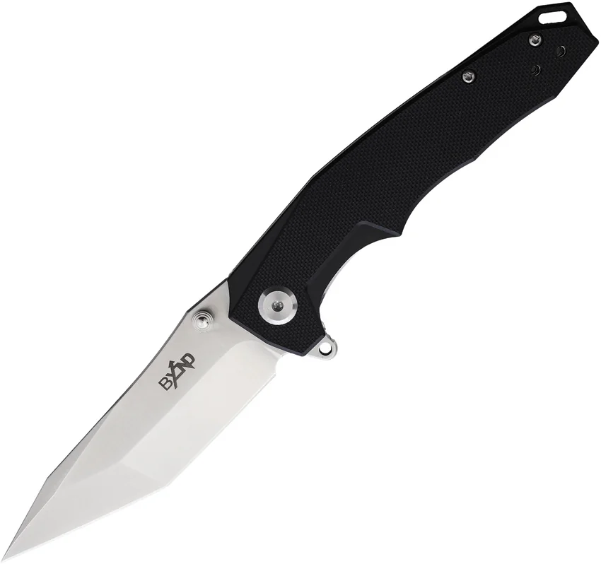 B'yond EDC Dash Liner Lock Knife Black G-10 (3.5" Satin D2)