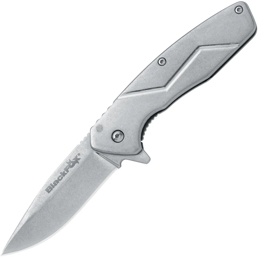 BlackFox Steelix Frame Lock Knife Stainless Steel (2.75" Stonewash) BF-717