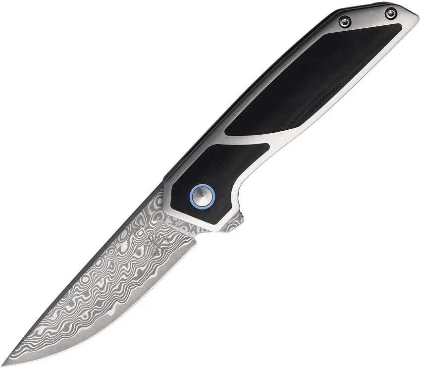 Begg Knives Diamici Knife Black G-10 (3" VG-10 Damascus)