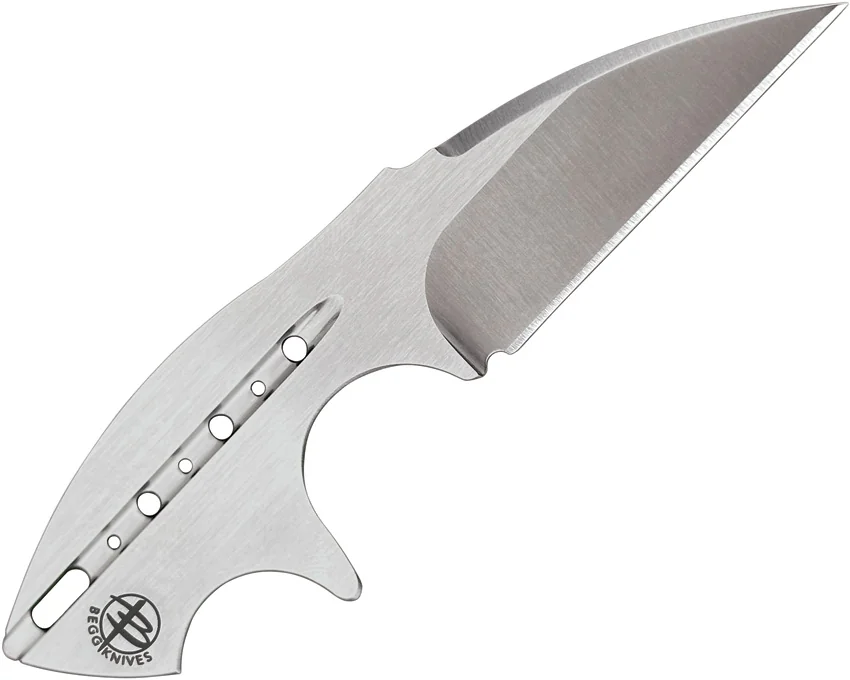 Begg Knives Tree Frog Neck Knife Fixed Blade Stainless Steel (2.25" Satin)