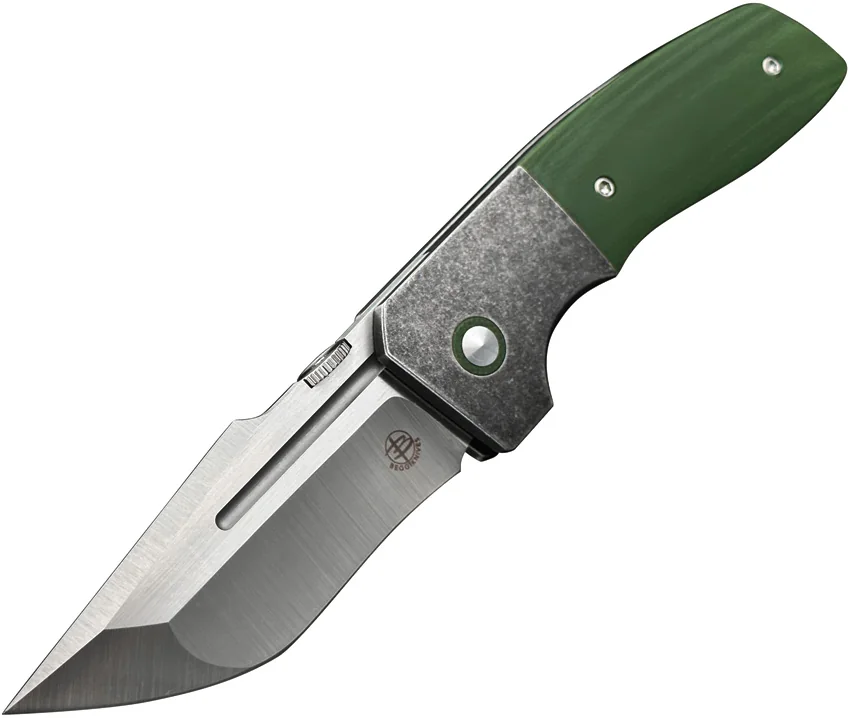 Begg Knives One Frame Lock Knife OD Green G-10 (3" Satin)