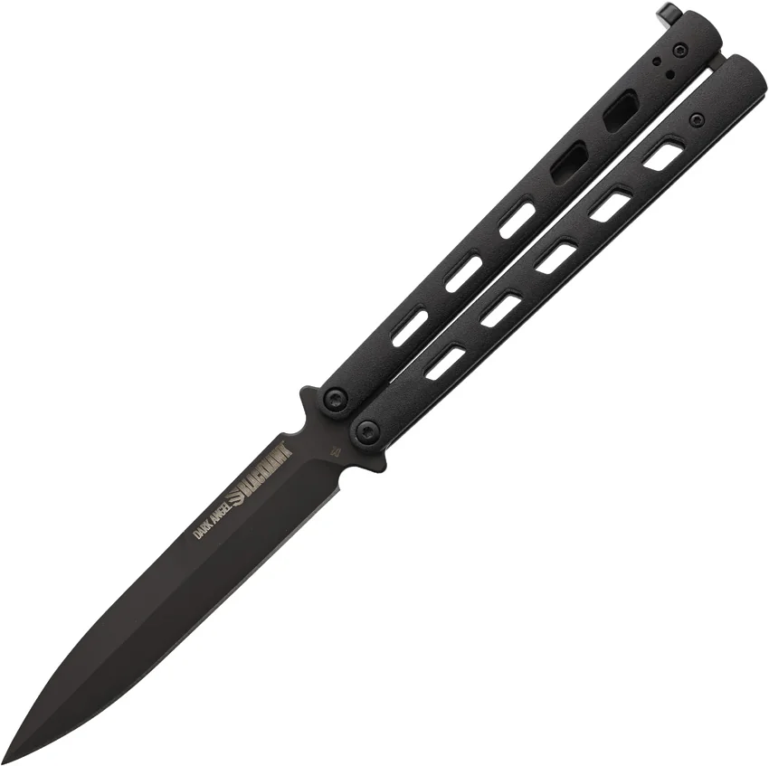 Blackhawk! Dark Angel Butterfly Knife Black (4.25" Black) BH15B100