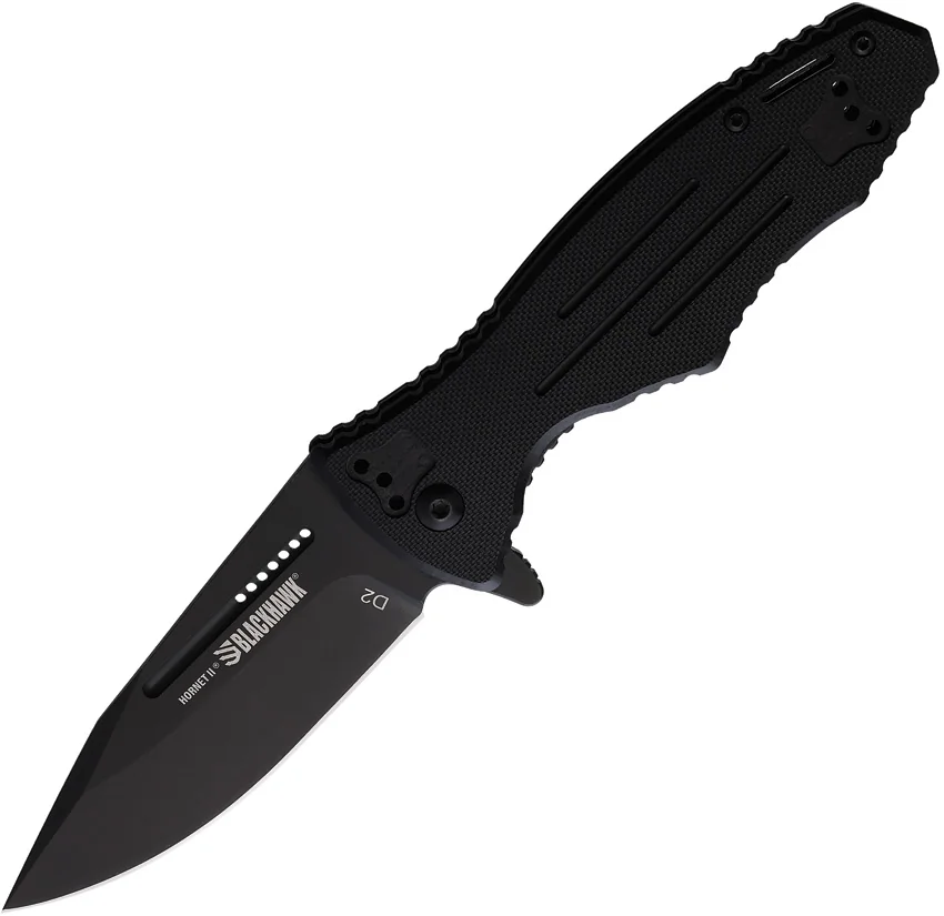 Blackhawk Hornet II Sideliner Knife Black G-10 (3.5" Black)