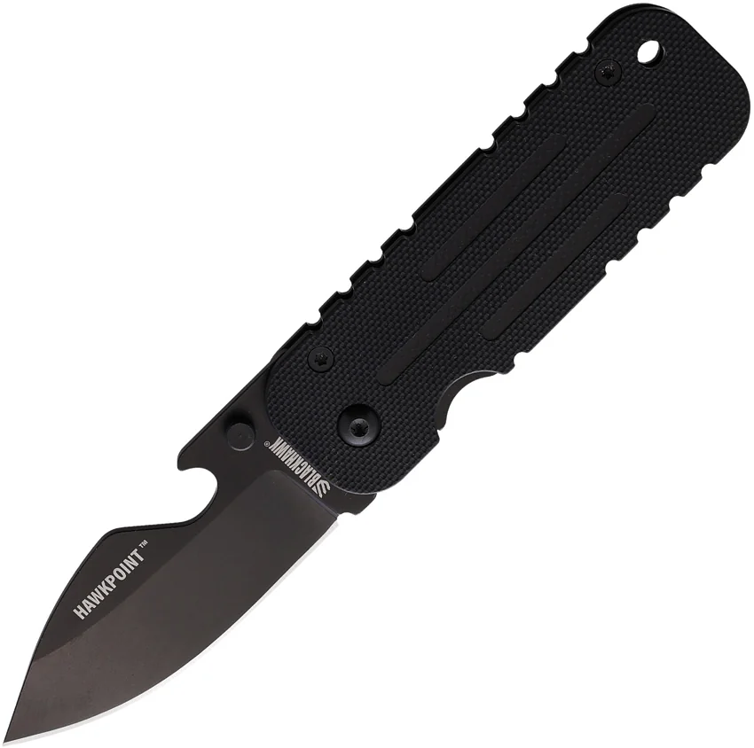Blackhawk Hawkpoint Compact Frame Lock Knife Black G-10 (2.5" Black)