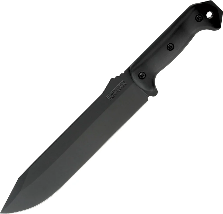 Ka-Bar Becker Combat Bowie Fixed Blade Knife (9" Black) BK9