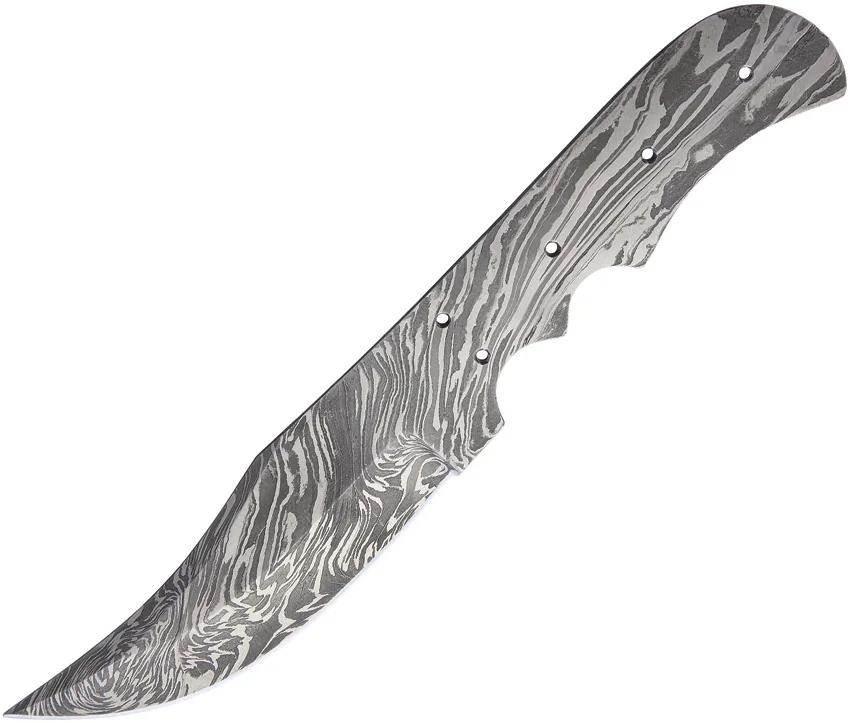 Knife making Skinner Damascus Blade