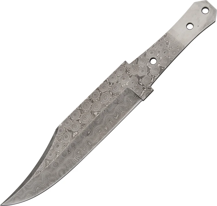 Tallen Coffin Bowie Knife Damascus Blade Blank BL-DM2715