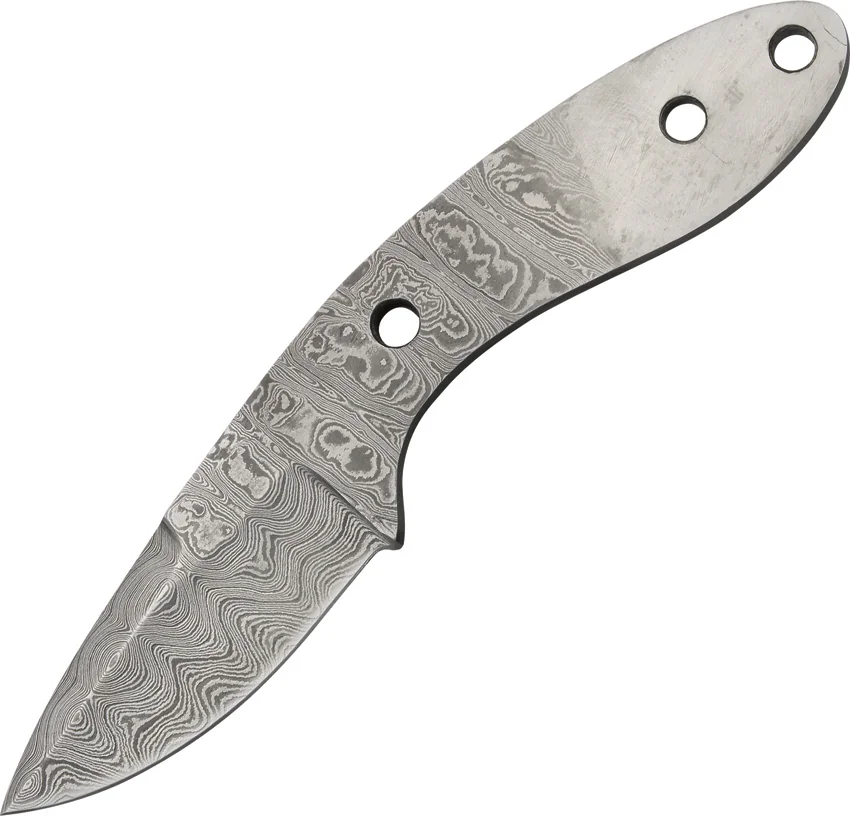 Tallen 7" Drop Point Hunter Knife Damascus Blade Blank BL-DM2719