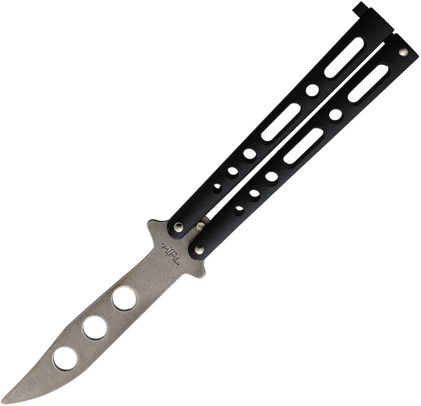 Benchmark Butterfly Trainer Knife Black Epoxy Steel (4" SW Dull)