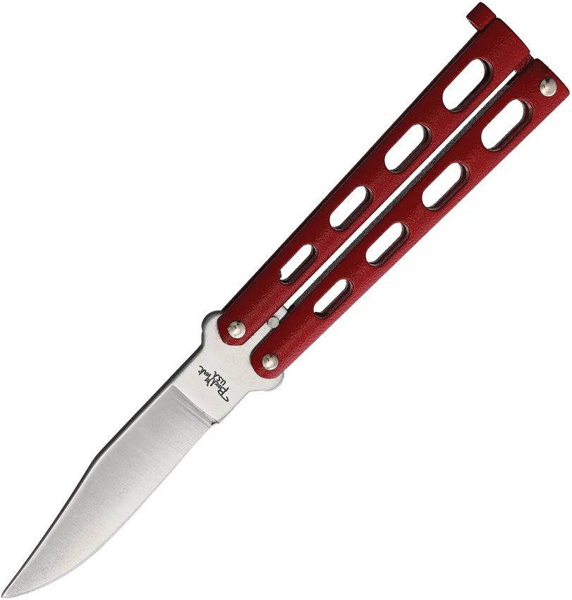 Benchmark Balisong Red (3.50" Satin)