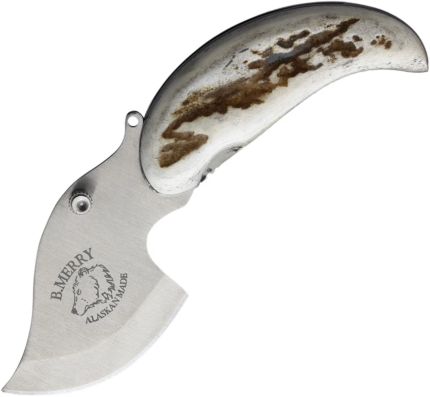 B Merry Pocket Ulu Caribou Antler