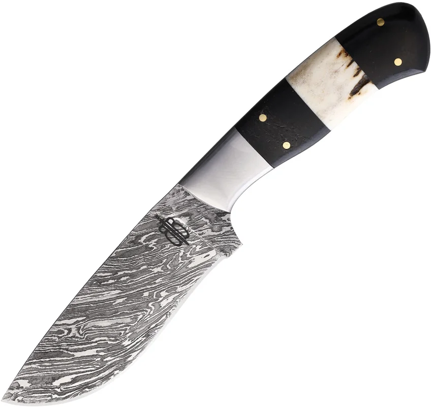 BucknBear Damascus Fixed Blade