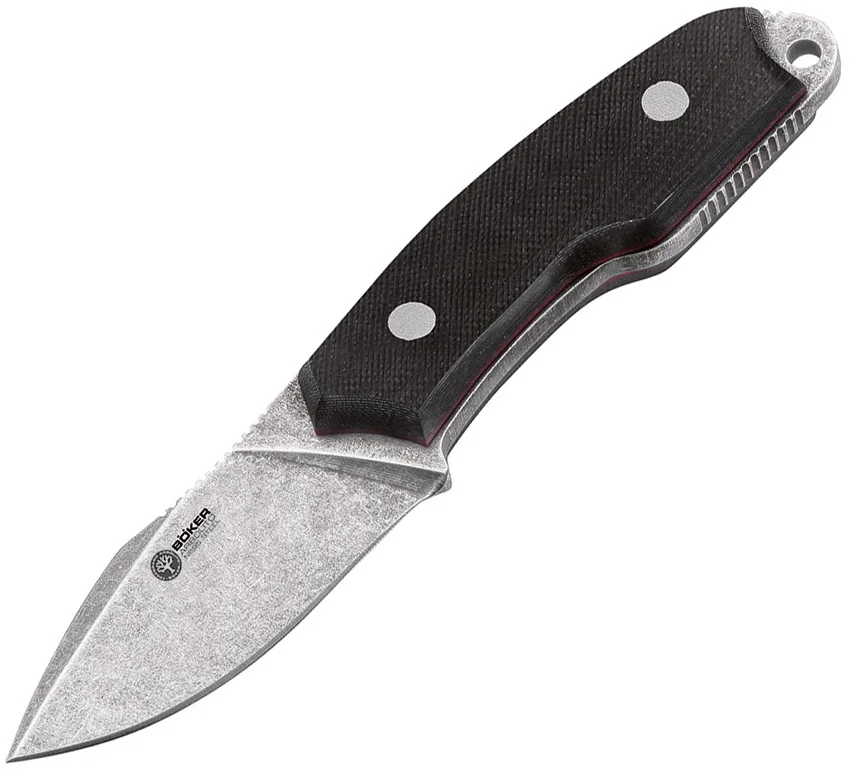 Boker Arbolito El Héroe Fixed Blade Knife Micarta (3" Stonewash) 02BA371M
