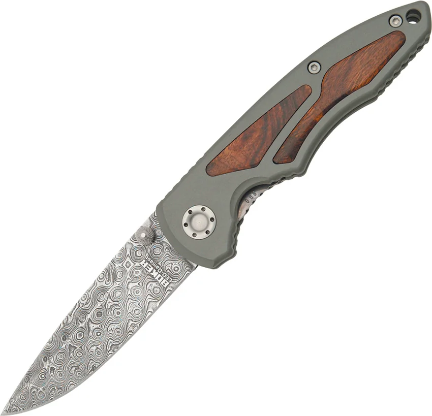 Boker Leopard Damascus I Knife (3.75" Plain) 110084