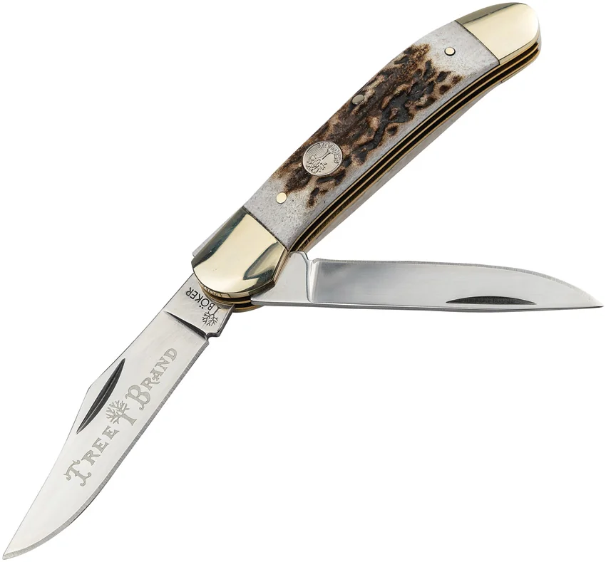 Boker Copperhead Pocket Knife Stag Bone (2.75" Polish) 110823ST