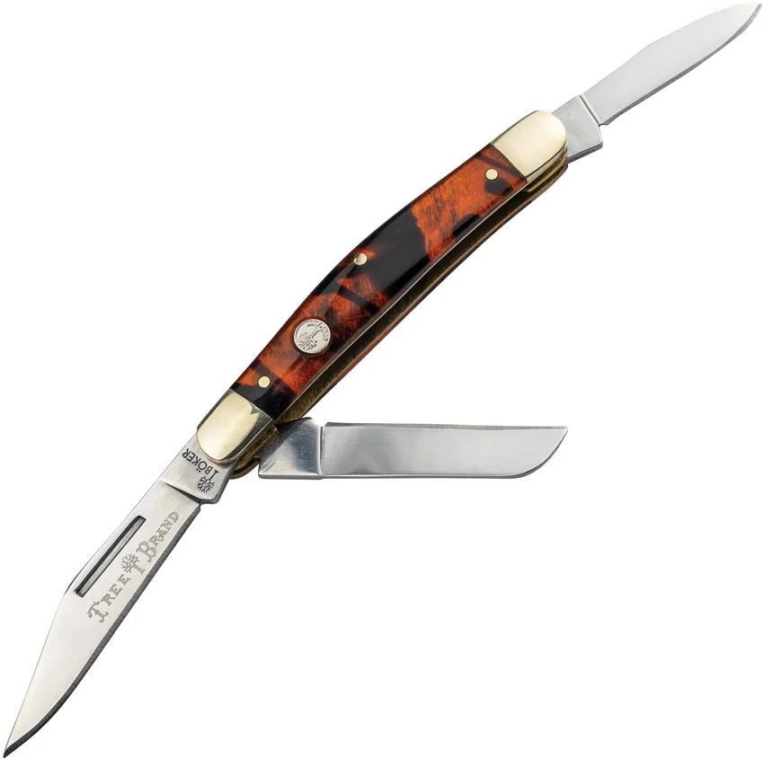 Boker Large Stockman Traditional Pocket Knife Faux Tortoise 110858