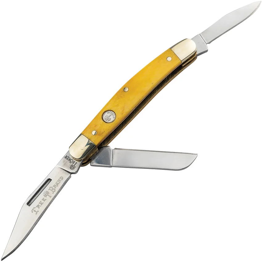 Boker Large Stockman Traditional Pocket Knife Yellow Bone 110859