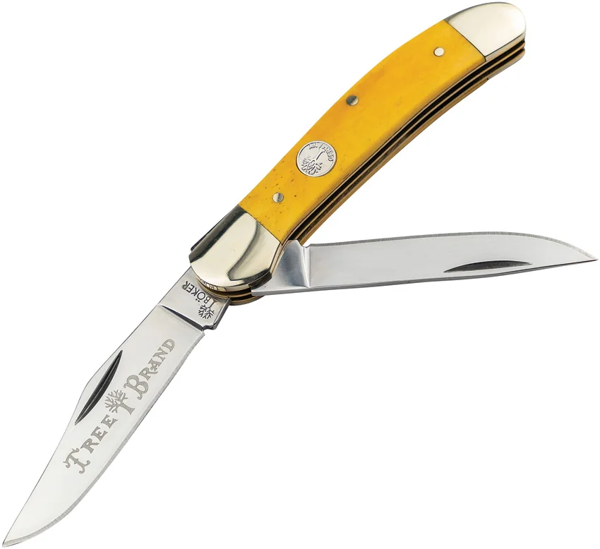 Boker Copperhead Pocket Knife 3.75" Smooth Yellow Bone 110862