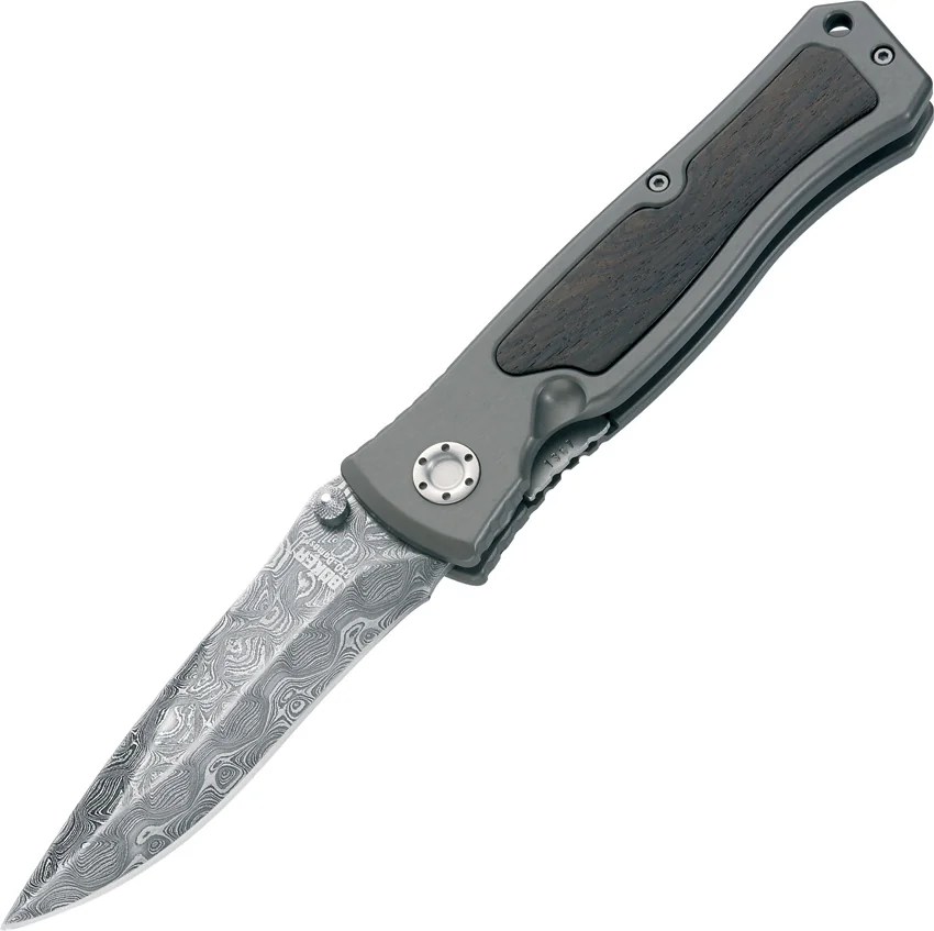 Boker Leopard Damascus II Knife (3.75" Plain) 111054DAM