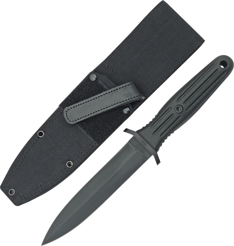Boker Applegate-Fairbairn Combat II Fixed Blade Knife (6" Black) 120543B
