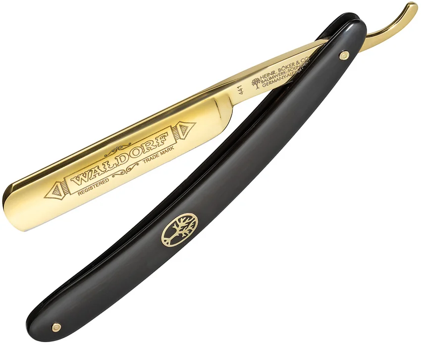 Boker Razor Waldorf 24K Gold
