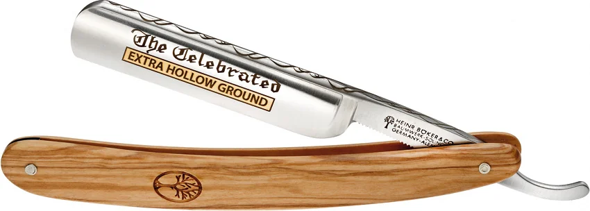 Boker Tree The Celebrated 5/8" Straight Razor Olive Wood 140327