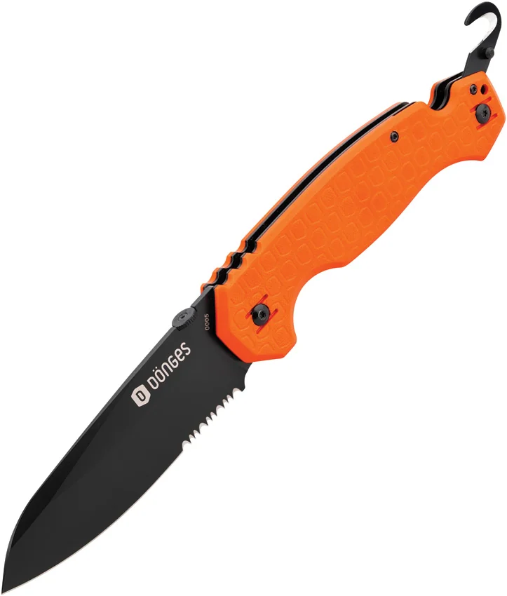 Boker Plus Donges Professional Rescue Orange G-10 (4.5" Black)