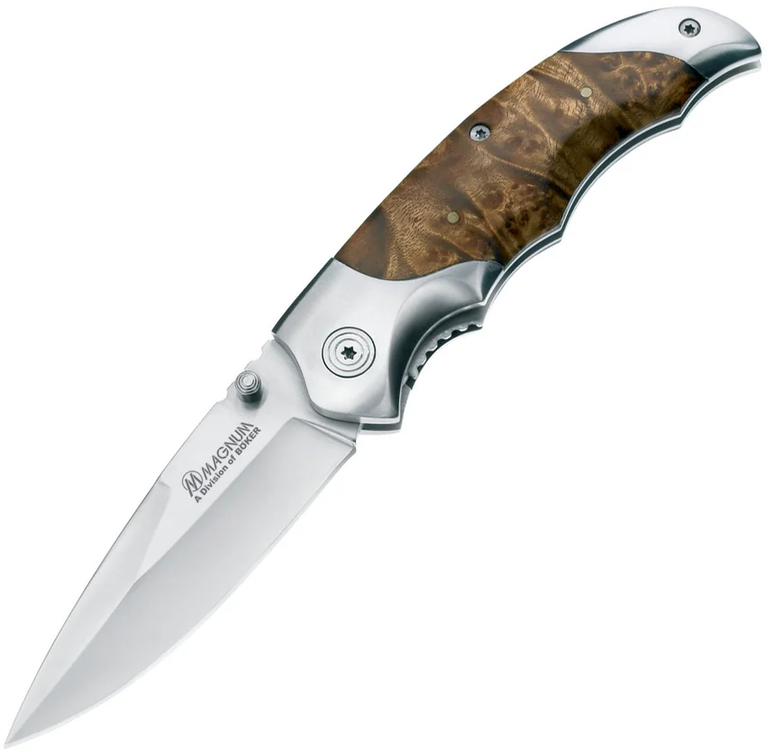 Boker Magnum Hawk Liner Lock Knife (3.5" Satin) 01MB042