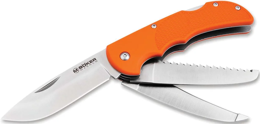 Boker Magnum HL Triple Lockback Org