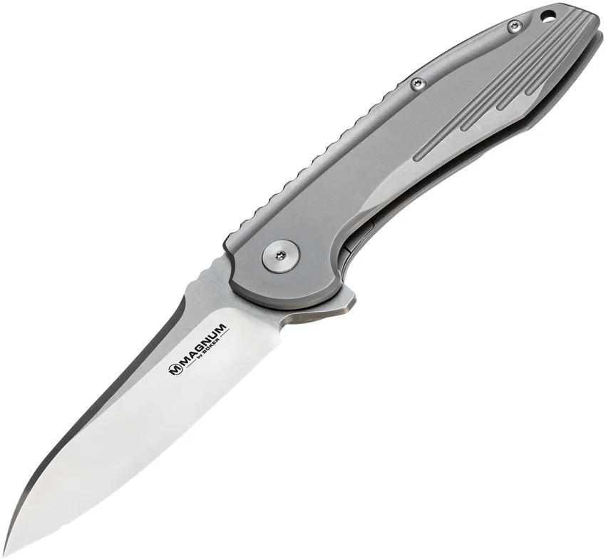 Boker Magnum Quantum Frame Lock Knife Stainless Steel (3.375" Satin)