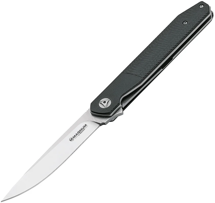 Boker Magnum Miyu Liner Lock Knife Black G-10 (4" Satin) 01SC060