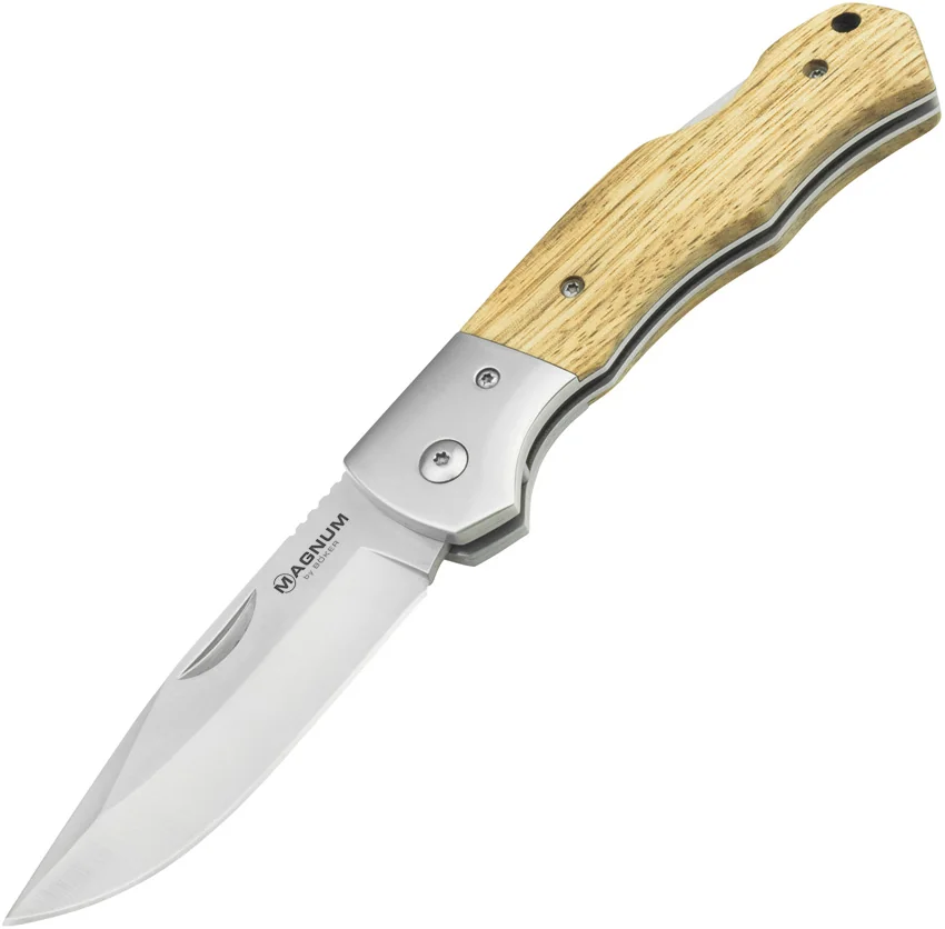 Boker Magnum Rustic Lockback Zebrawood (3.5" Satin) 01SC075