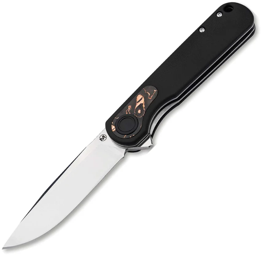 Boker Braddock Drop Point Liner Lock Knife Black G-10 (3.25" Satin 440B)