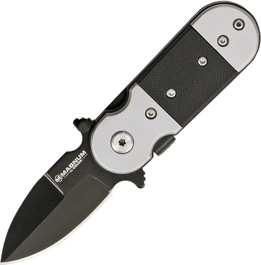 Boker Magnum Black Lightning Liner Lock Knife (1.875" Black) 01SC148