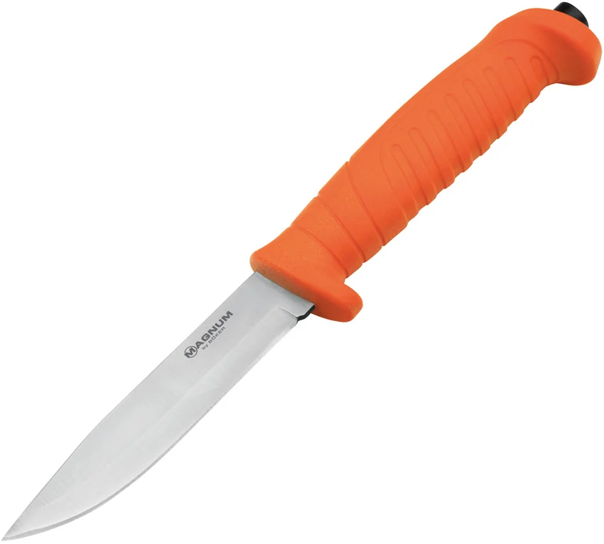 Boker Magnum Knivgar Hunting Fixed Blade Knife Orange Polymer (4.1" Satin)