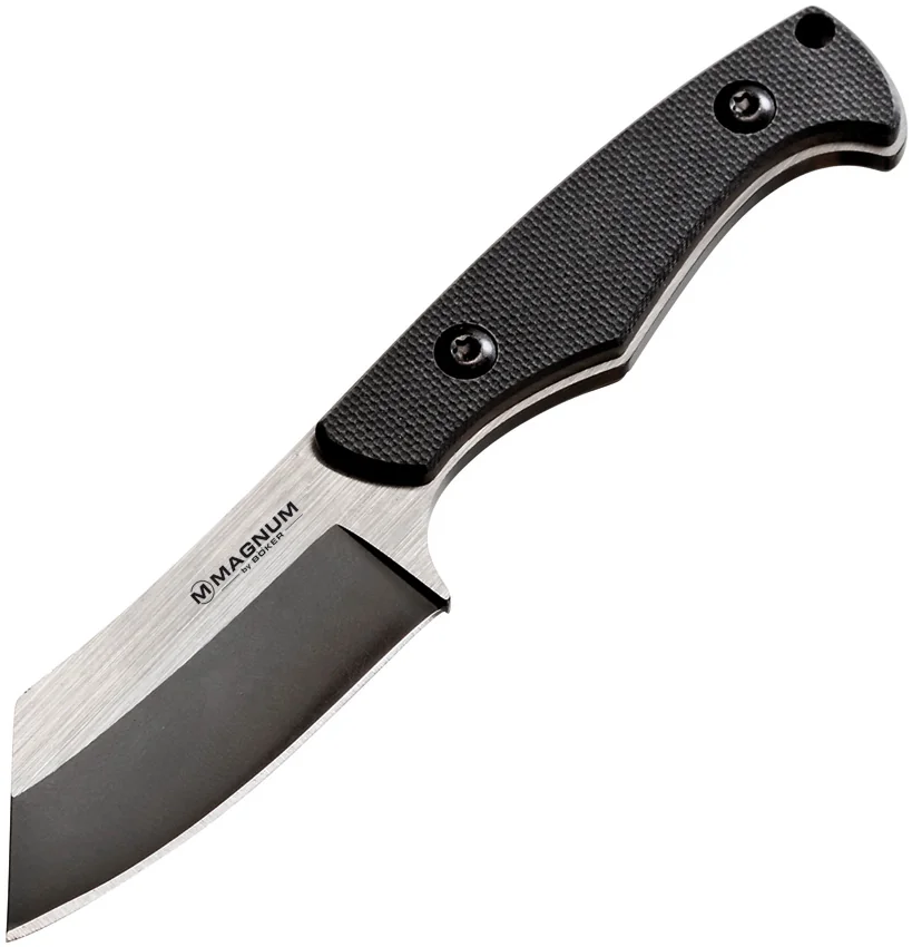 Boker Magnum Challenger Fixed Blade Knife Black G-10 (2.13" Two-Tone)