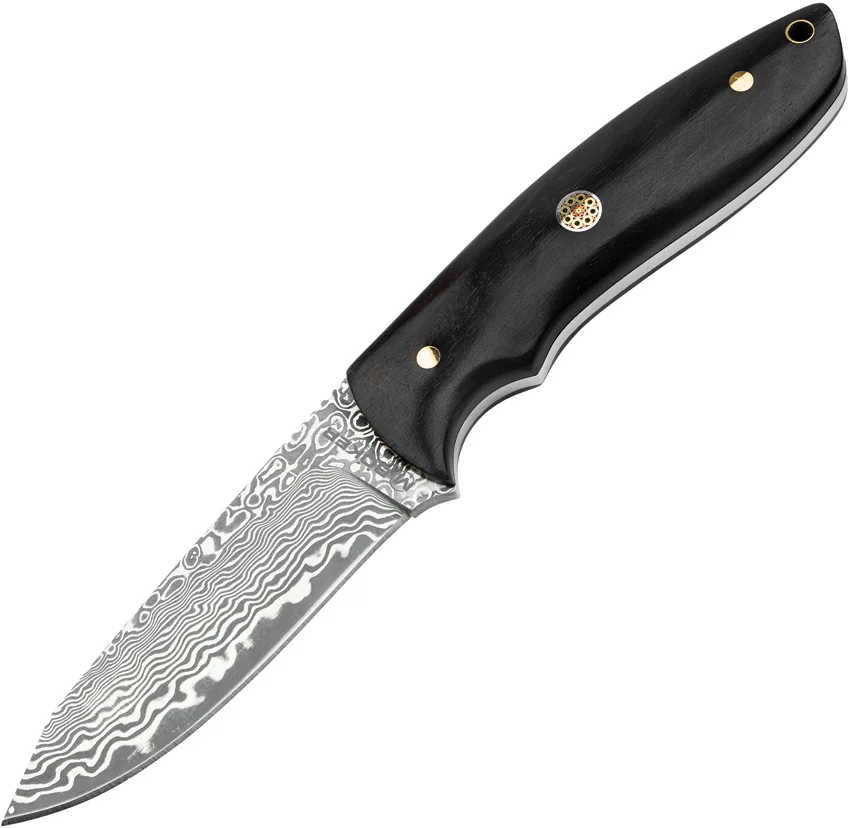 Boker Vernery Damascus Fixed Blade Knife Wood (3.7" Damascus) 02SC018DAM